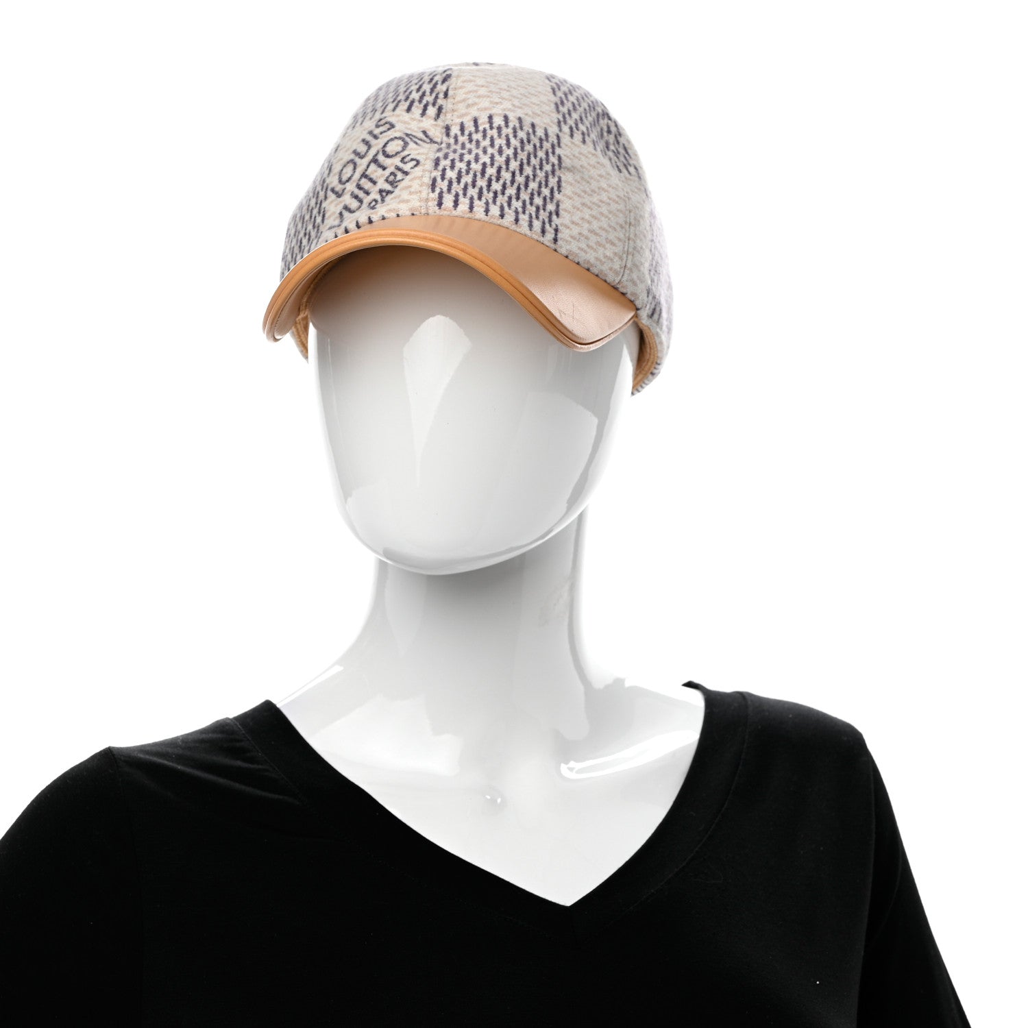 Louis Vuitton Wool Damier Azur Cap M 2 of 9