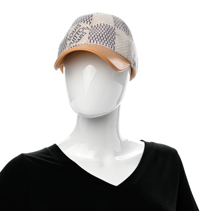 Louis Vuitton Wool Damier Azur Cap M 2 of 9