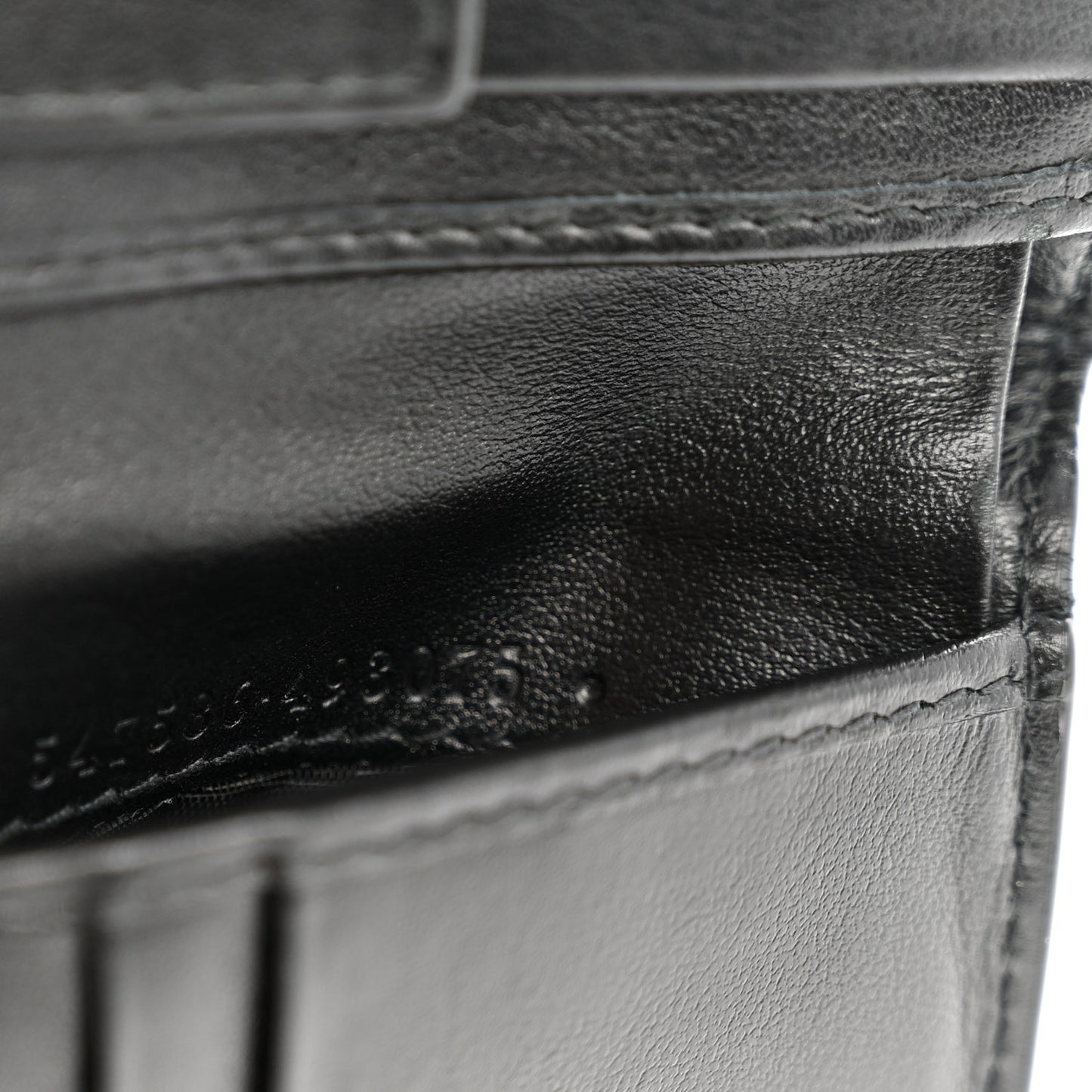 Plutone Calfskin Logo Bi-Fold Wallet Black