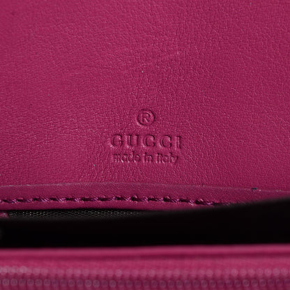 Gucci Patent Soho Zip Around Wallet Bright Bougainvillea 6 of 7