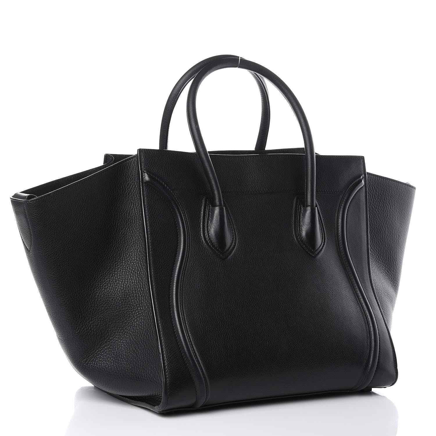 Celine Supple Calfskin Medium Phantom Luggage Black 3 of 16