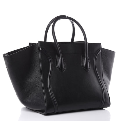 Celine Supple Calfskin Medium Phantom Luggage Black 3 of 16