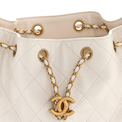 Chanel Caviar Quilted Small Chanel 25 Handbag White 8 of 10