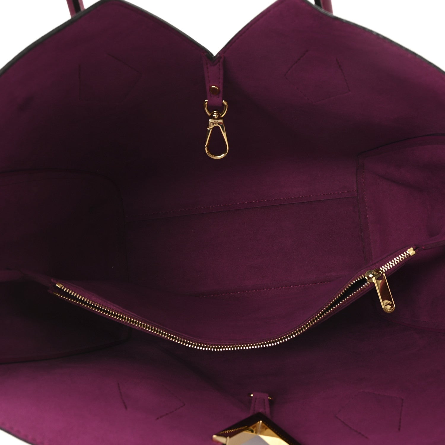 Louis Vuitton Calfskin Monogram Kimono Tote Grape 5 of 9