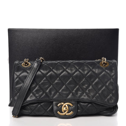 Chanel Iridescent Calfskin Quilted Small Shiva Flap Black 8 of 8