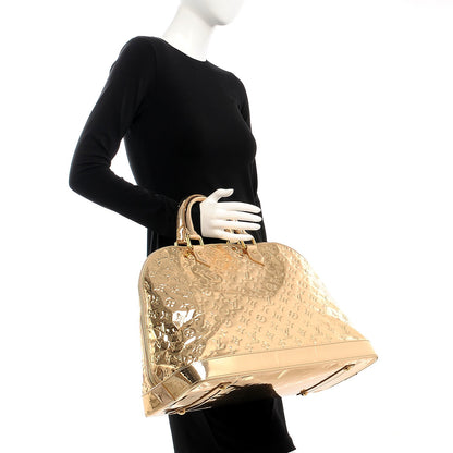 Louis Vuitton Monogram Miroir Alma GM XL Gold 2 of 17