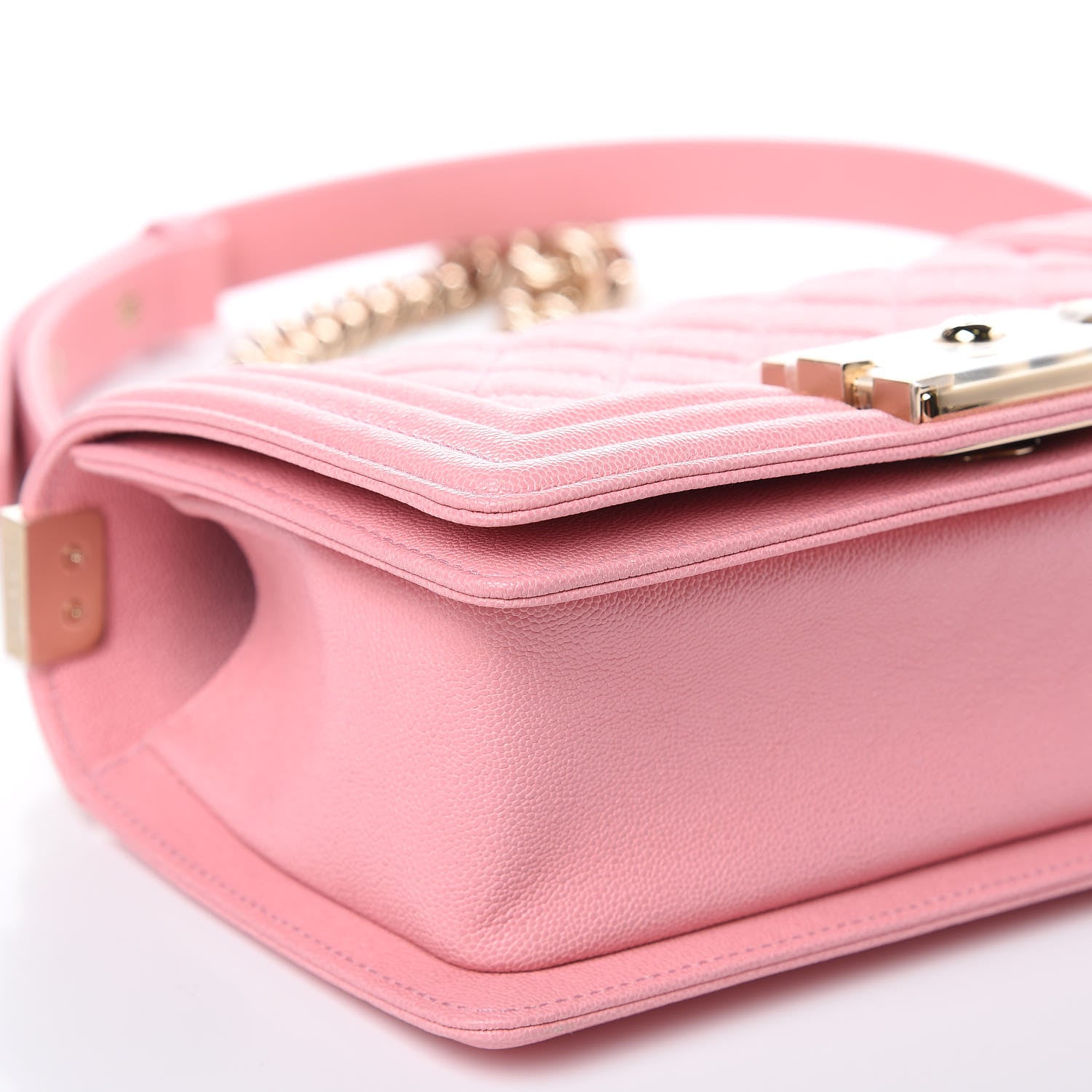 Chanel Caviar Quilted Small Boy Flap Pink 8 of 9