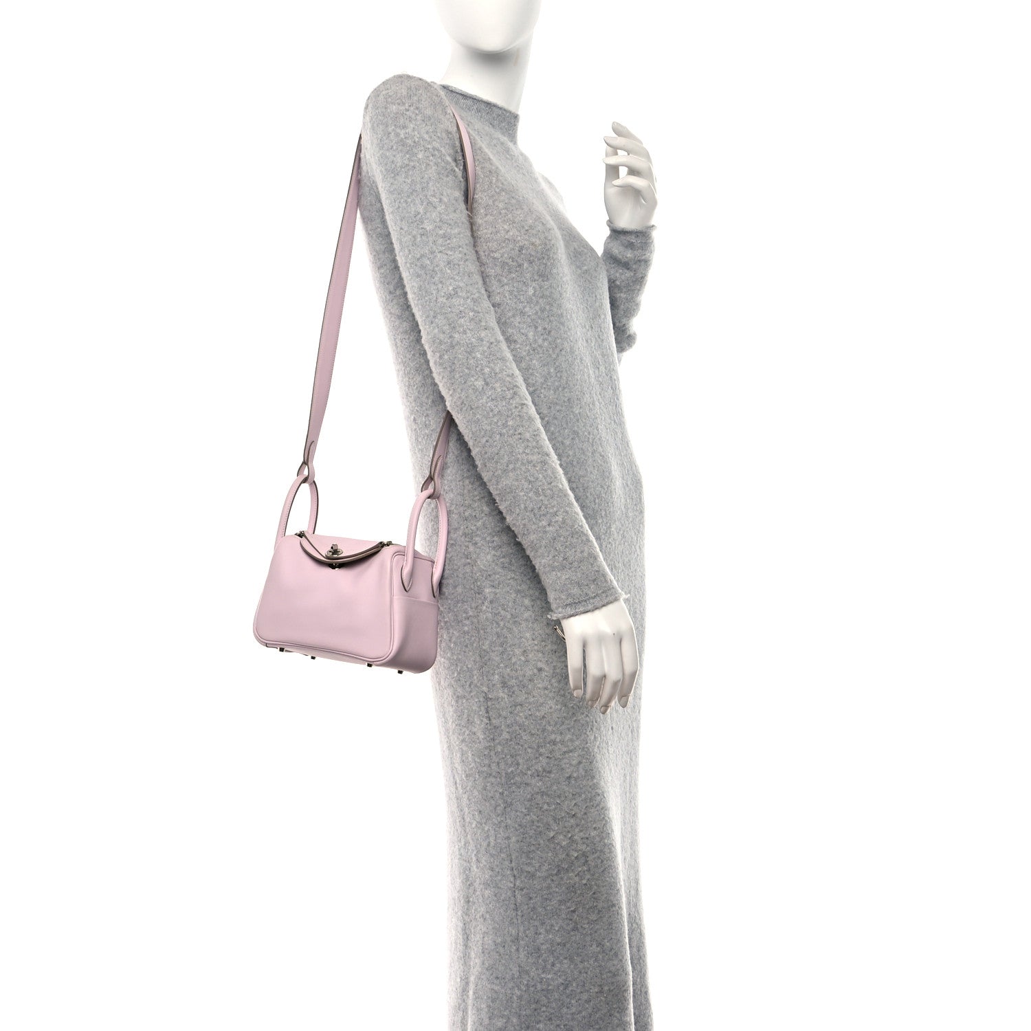 Hermes Swift Verso Mini Lindy 20 Mauve Pale Gold 2 of 11