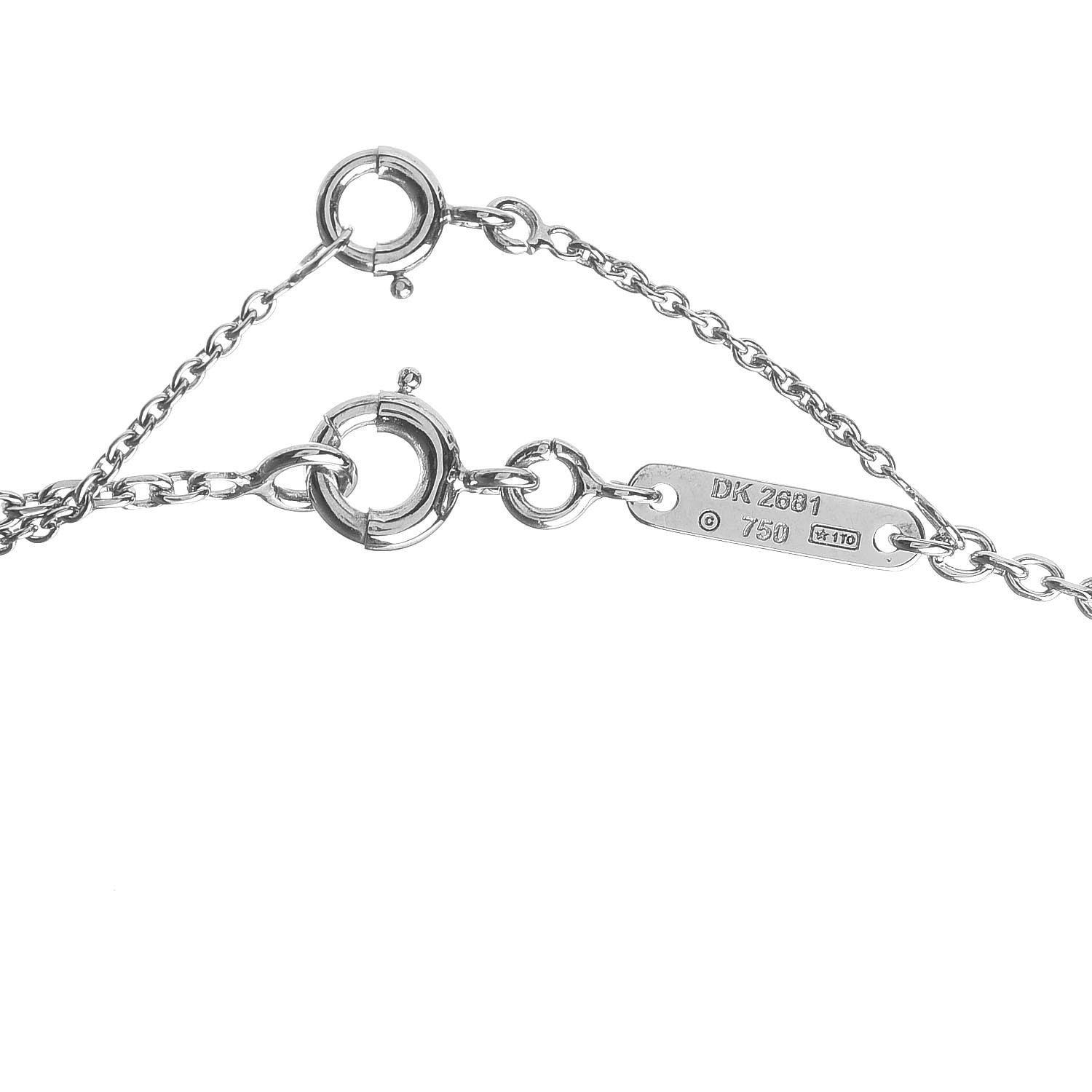 Cartier 18K White Gold Medium Hearts and Symbols Necklace 6 of 6
