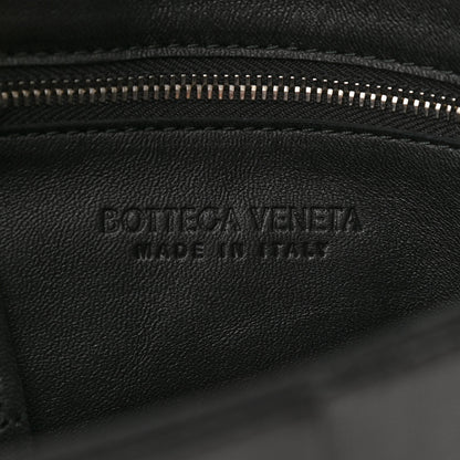 Bottega Veneta Lambskin Maxi Intrecciato Cassette Crossbody Bag Black 6 of 9
