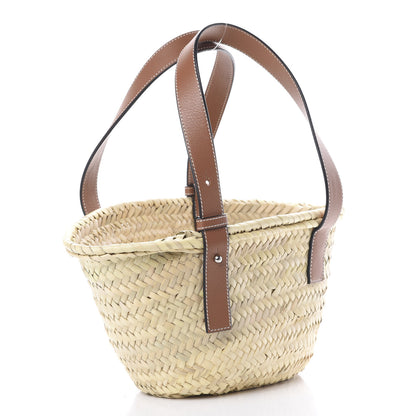 Loewe Raffia Small Basket Tote Bag Natural Tan 2 of 9
