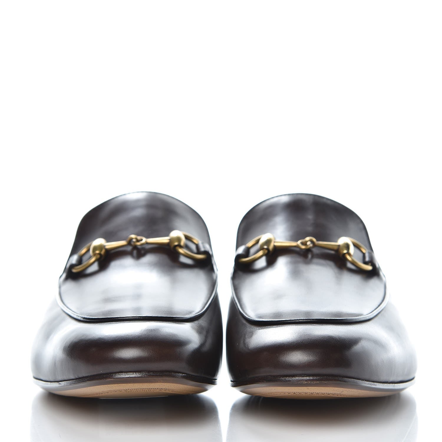 Gucci Calfskin Mens Princetown Slippers 8 Fondente Brown 2 of 8