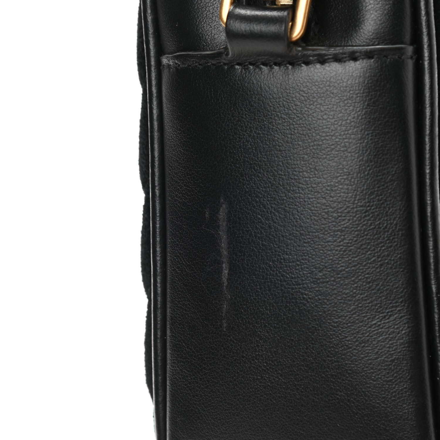 Saint Laurent Suede Calfskin Monogram Lou Camera Bag Black 11 of 14