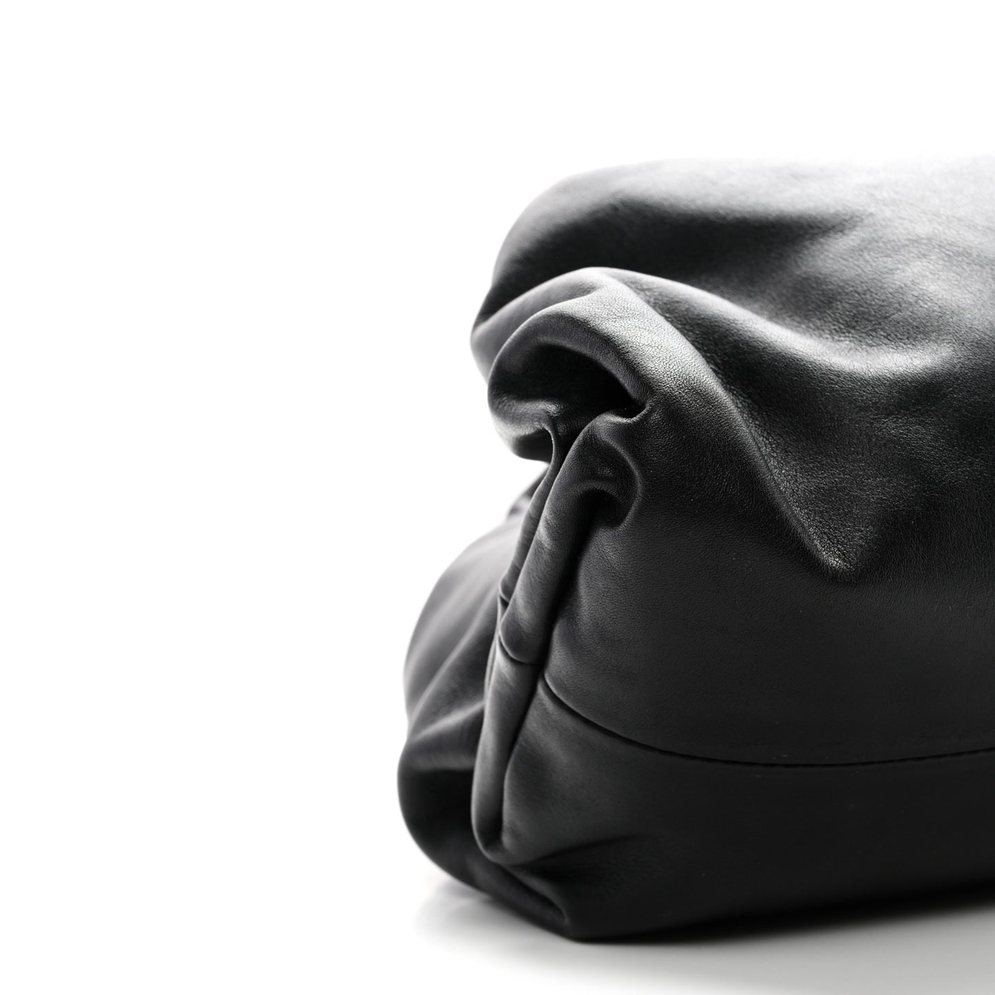Smooth Butter Calf The Pouch Oversized Clutch Black