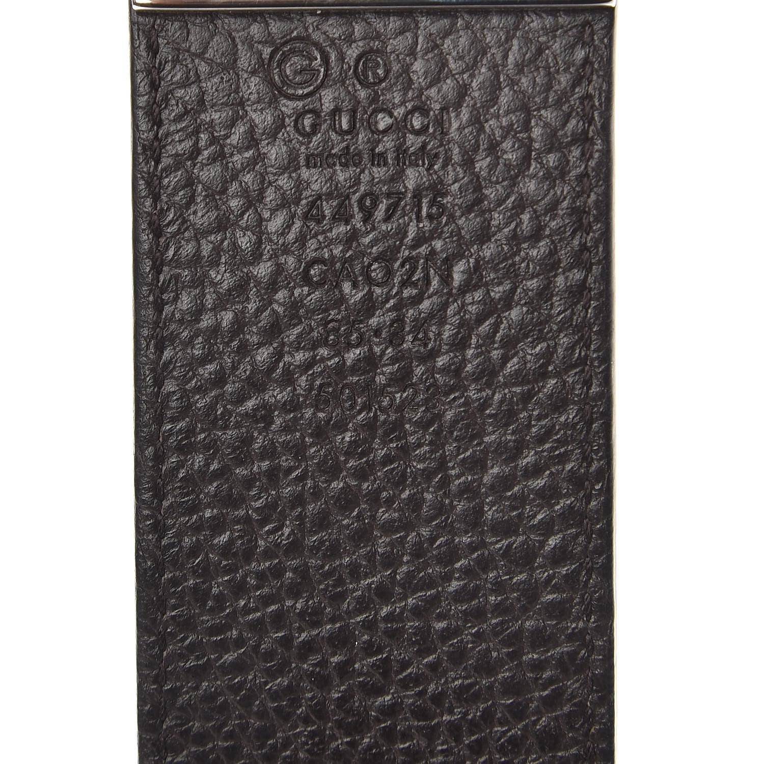 Gucci Calfskin 1973 Reversible Belt 85 34 Black Brown 5 of 7