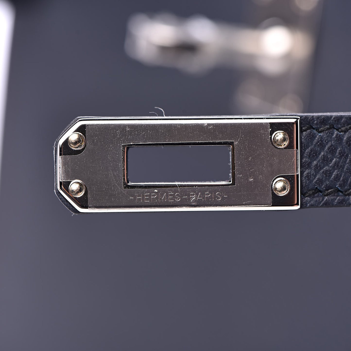 Epsom Kelly Sellier 25 Bleu Indigo