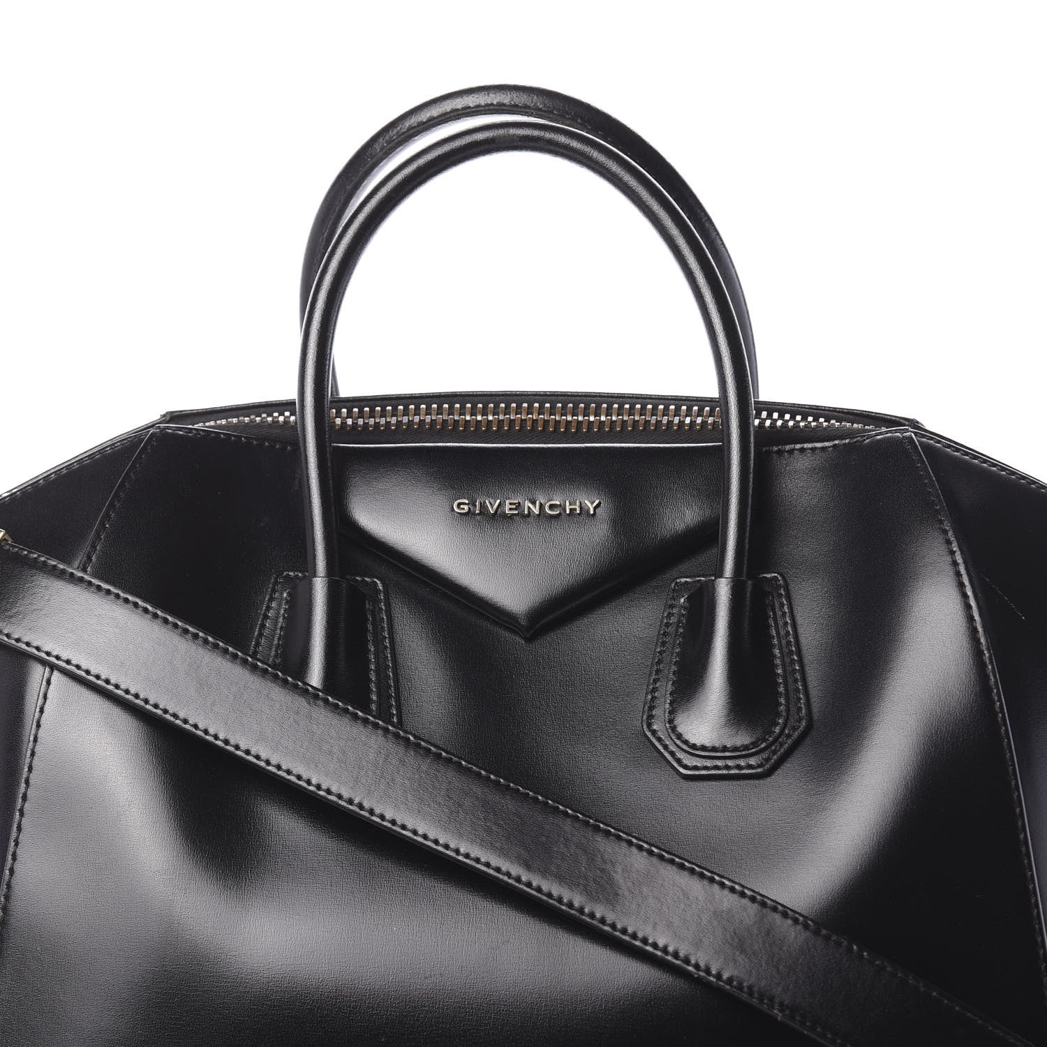Givenchy Shiny Lord Calfskin Medium Antigona Black 11 of 13