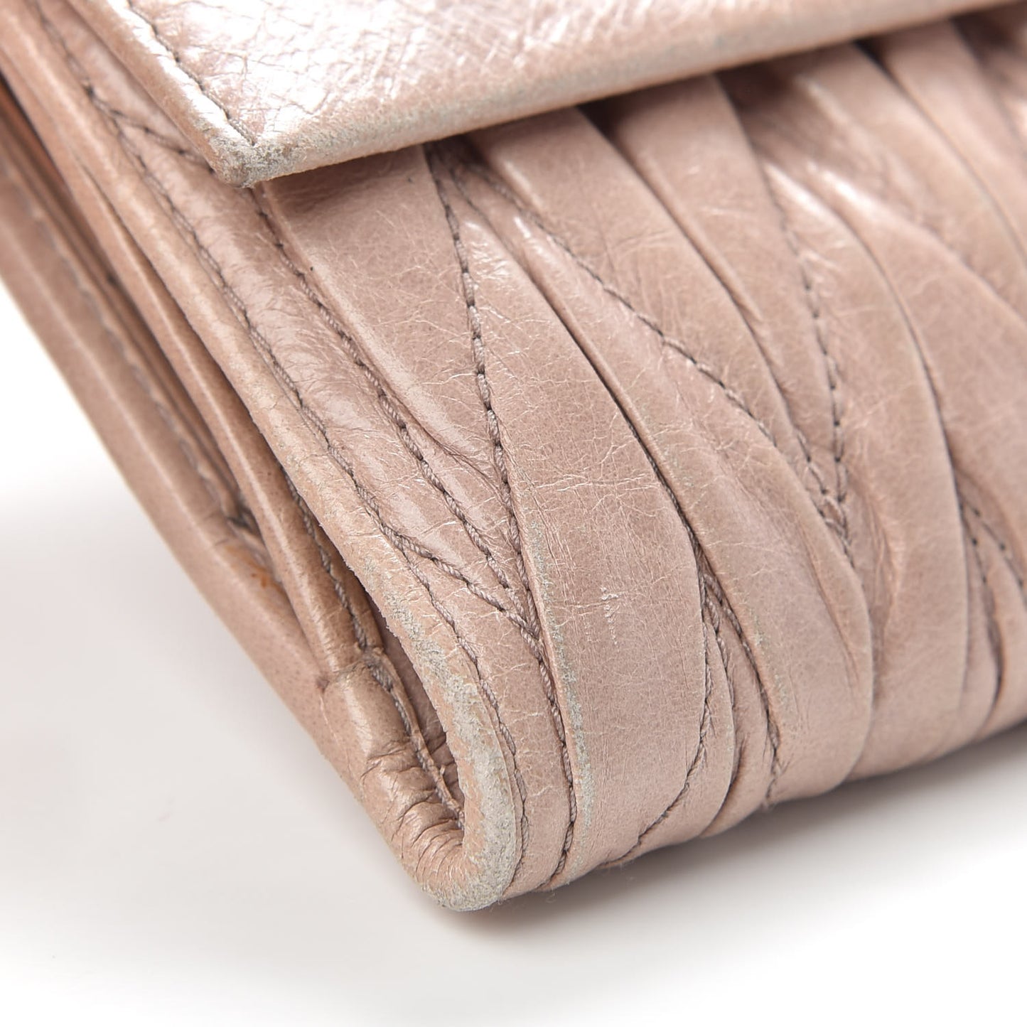 Nappa Matelasse Lux Flap Wallet Mughetto
