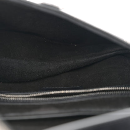 Christian Dior Calfskin New York Saddle Bag With Strap Black Multicolor 5 of 13