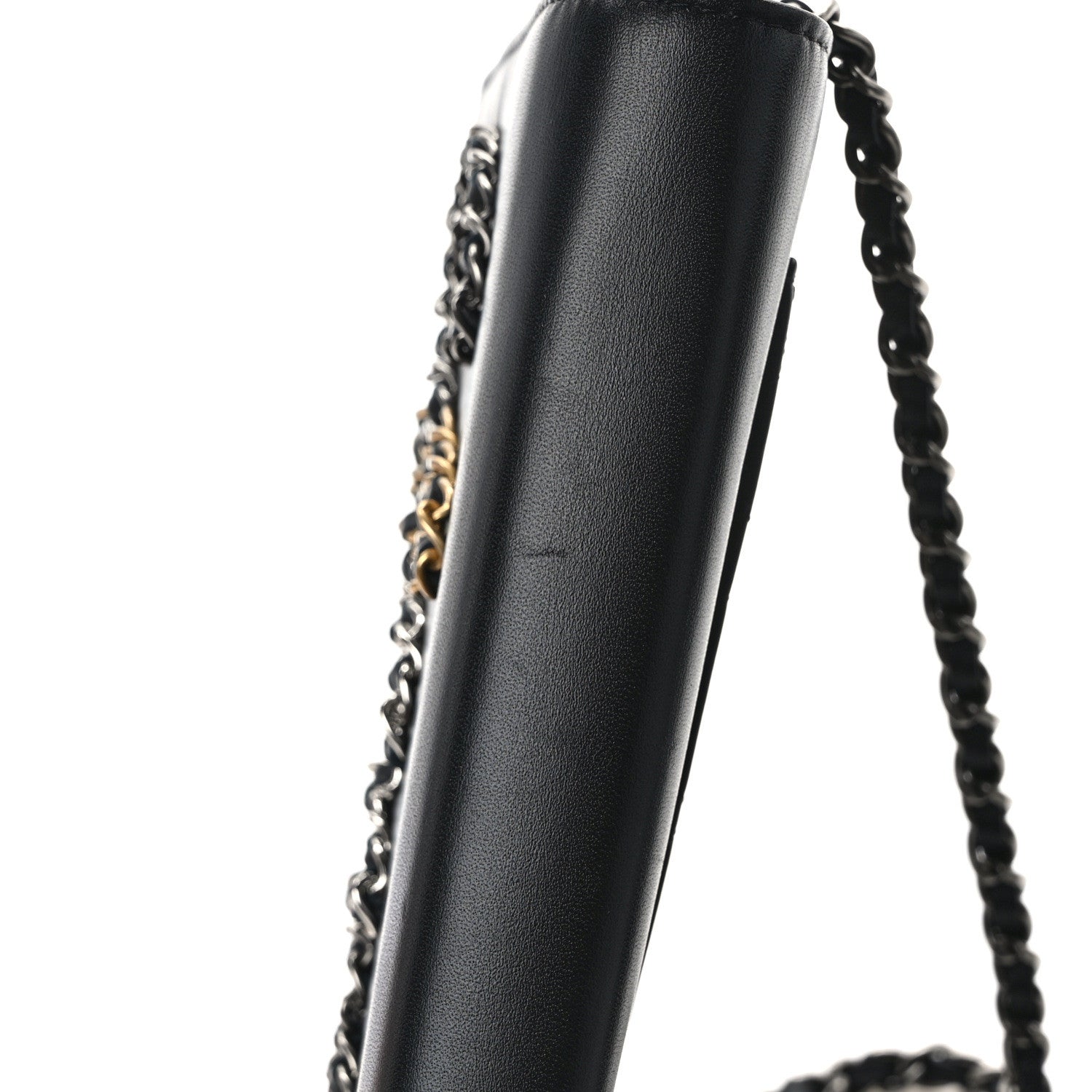 Chanel Calfskin Chain 20s Signe Wallet on Chain WOC Black 13 of 14