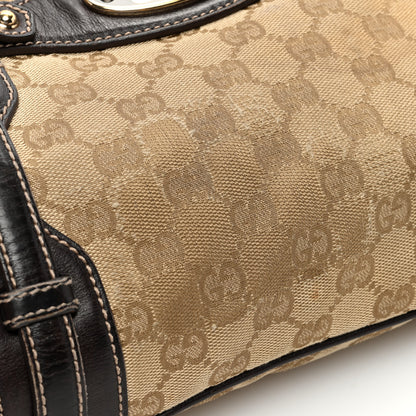 Gucci Monogram Large Horsebit 85th Anniversary Hobo Dark Brown 13 of 15