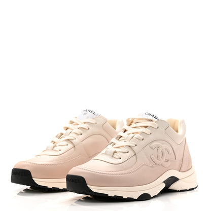 Chanel Gradiant Calfskin CC Womens Sneakers 40 Beige 3 of 10