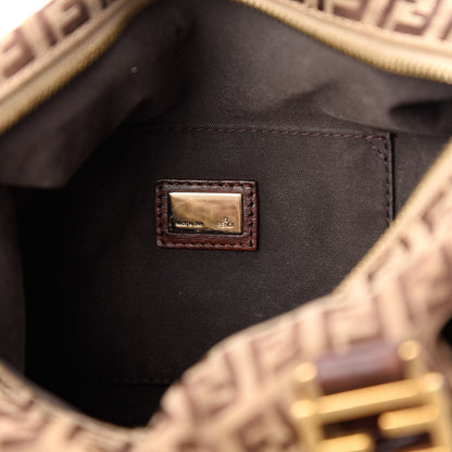 Fendi Zucchino Vitello Small Boston Mogano Panna Bruciato 6 of 9
