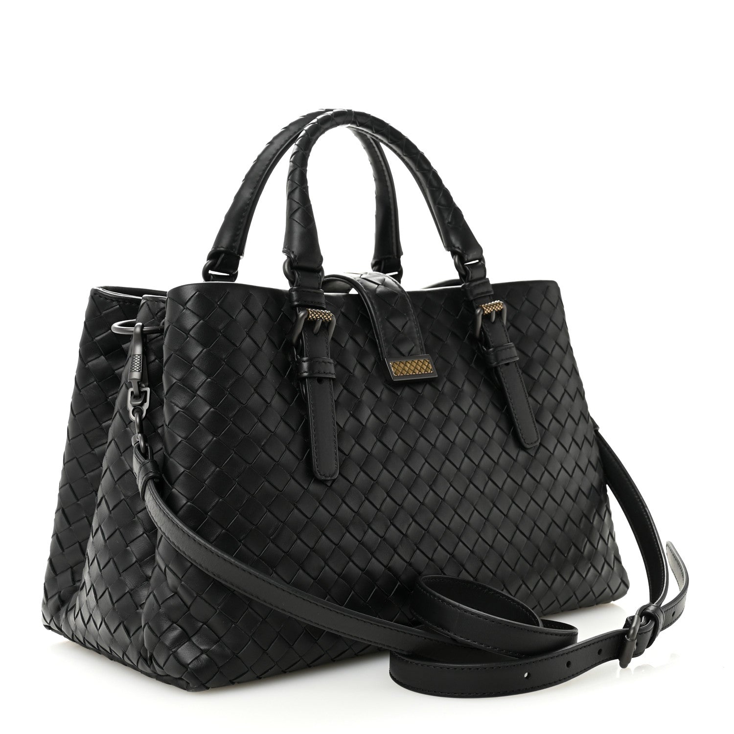 Bottega Veneta Nappa Intrecciato Medium Roma Tote Black 4 of 11