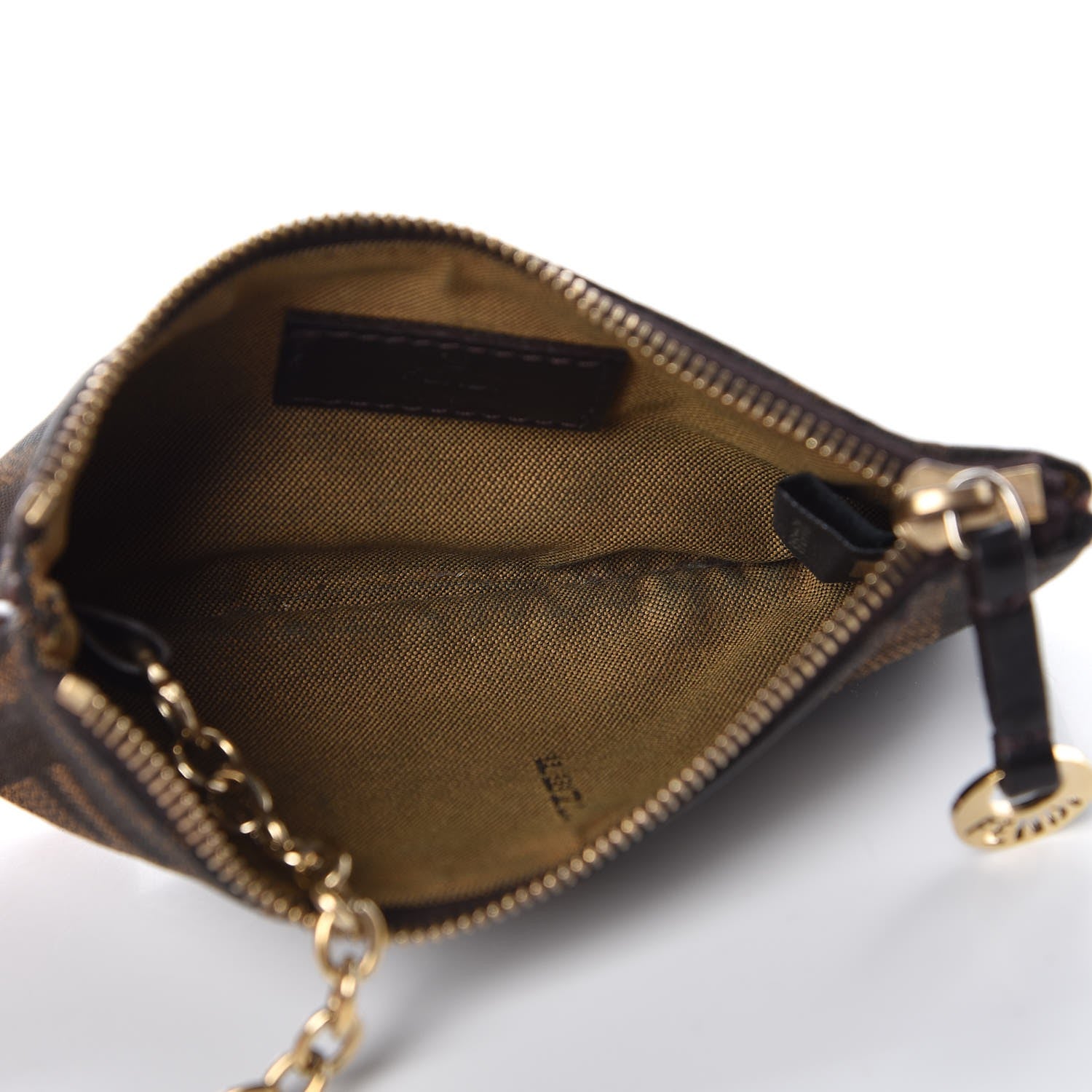 Fendi Zucca Coin Pouch Key Case Tobacco 5 of 7