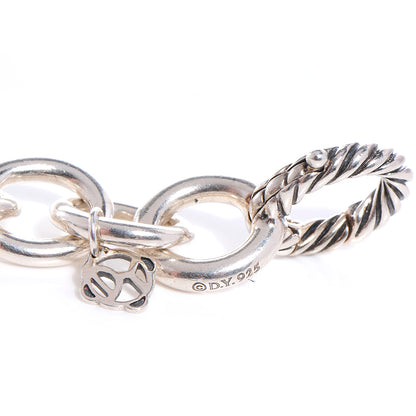 David Yurman Sterling Silver 12mm Large Oval Link Bracelet 3 of 5