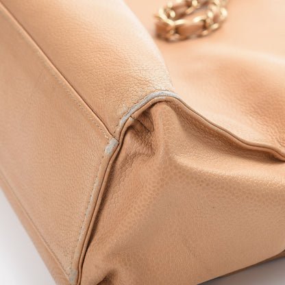 Chanel Caviar CC Small Tote Bag Beige 17 of 27