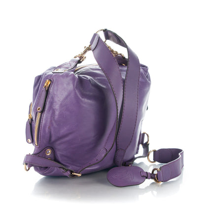 Gucci Calfskin Medium Darwin Convertible Backpack Purple 4 of 9