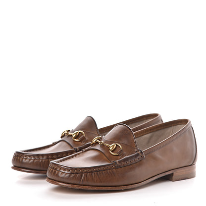 Gucci Calfskin Womens 1953 Horsebit Loafers 34 Brown 3 of 9