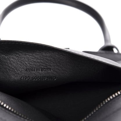 Saint Laurent Smooth Calfskin Studded Baby Monogram Downtown Cabas Black 9 of 11