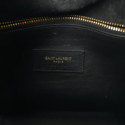 Saint Laurent Smooth Calfskin Small Le 5 A 7 Soft Hobo Black 6 of 9