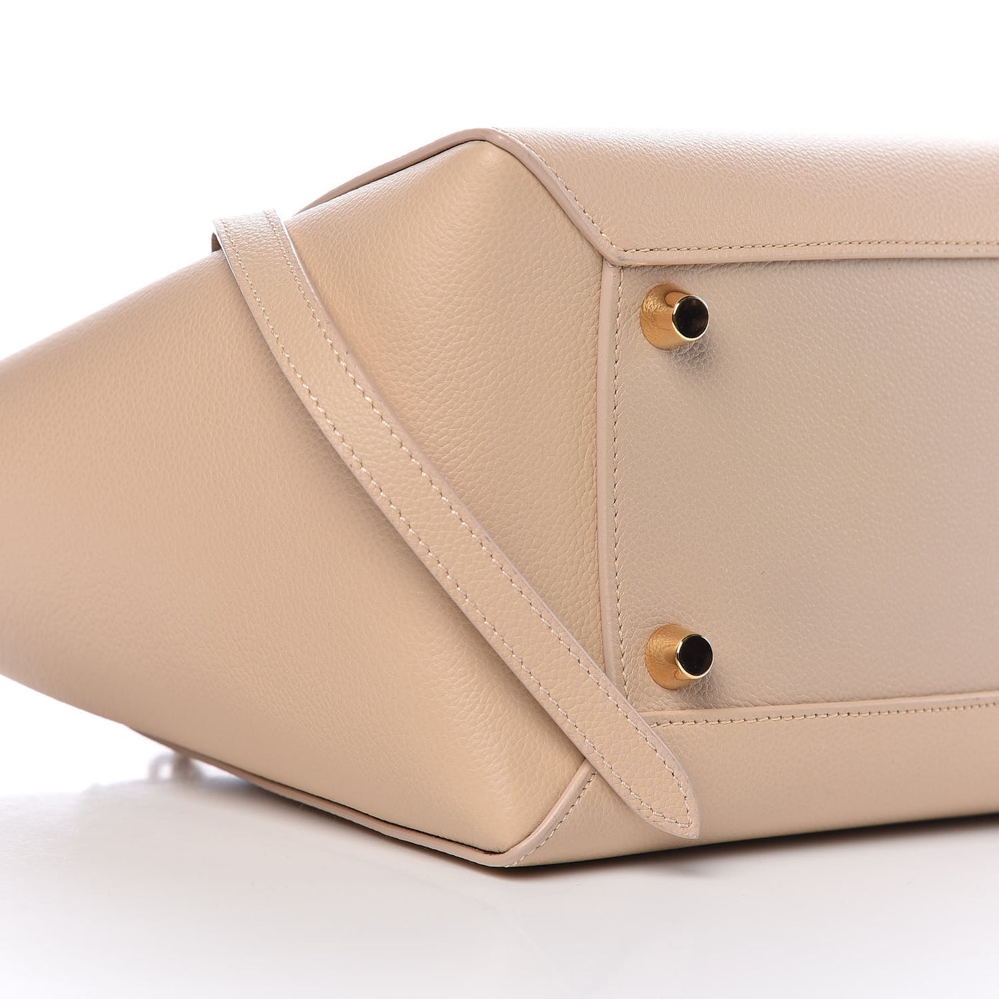 Grained Calfskin Mini Belt Bag Light Taupe