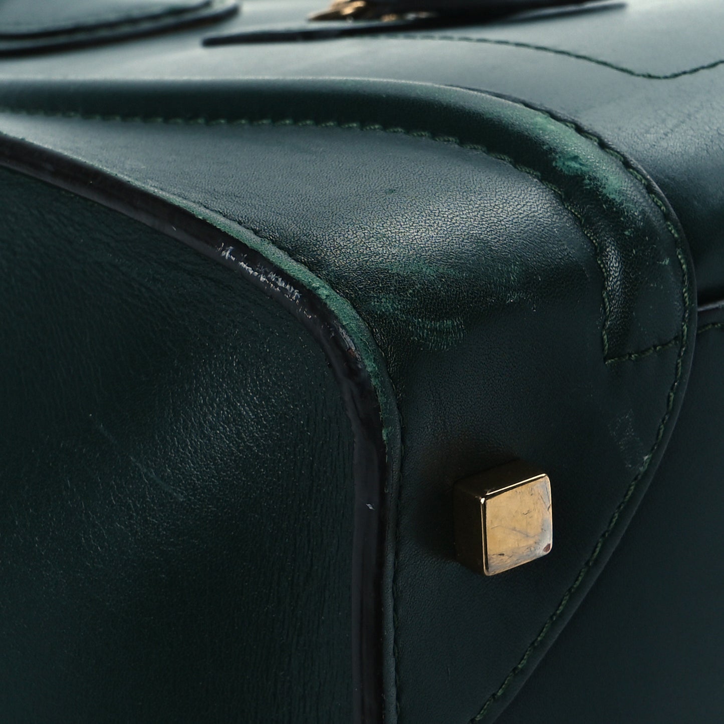 Smooth Calfskin Mini Luggage Emerald