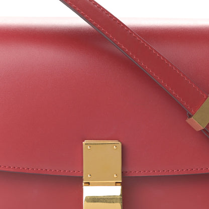Celine Smooth Calfskin Small Classic Box Flap Bag Red 8 of 11