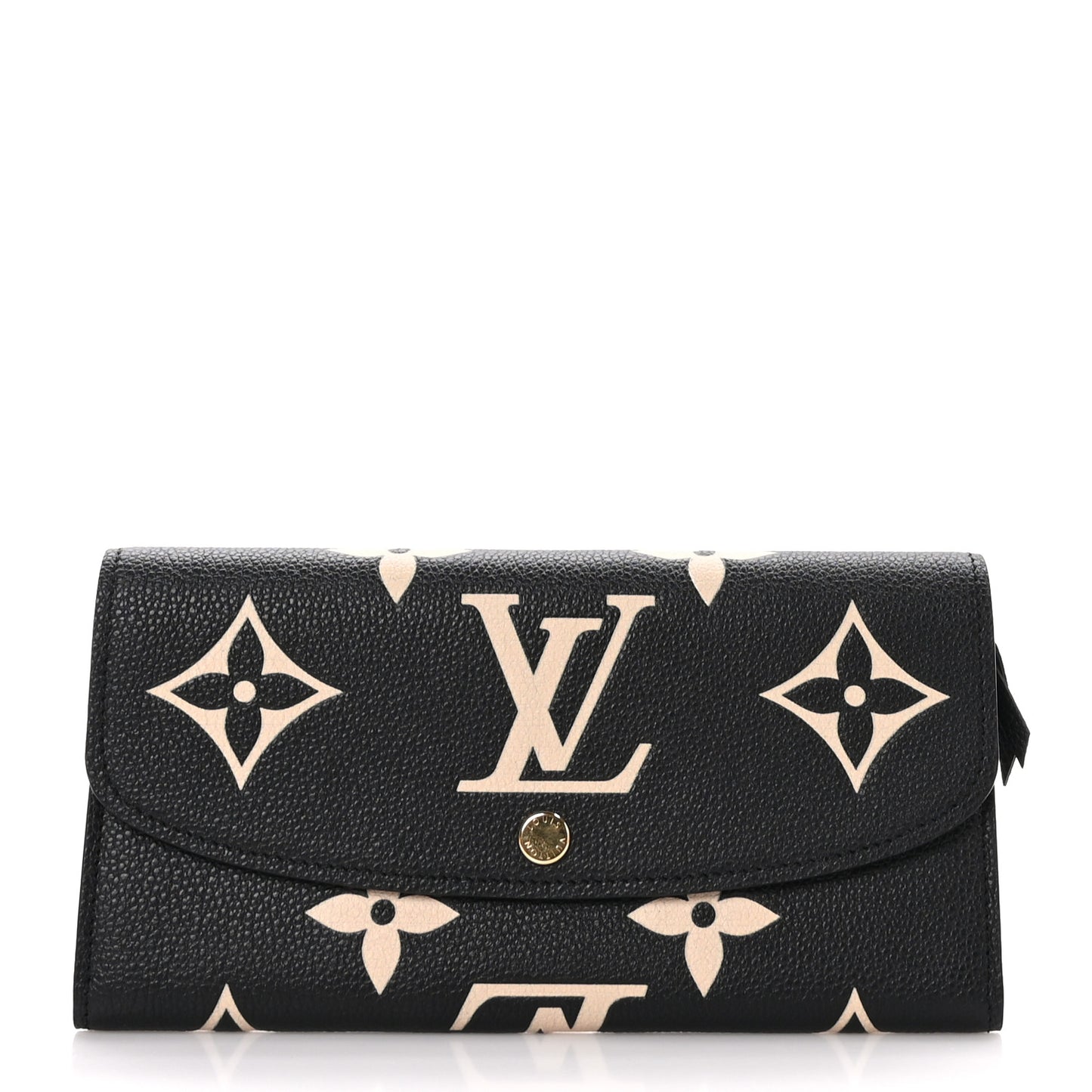 Empreinte Monogram Giant Emilie Wallet Black Beige