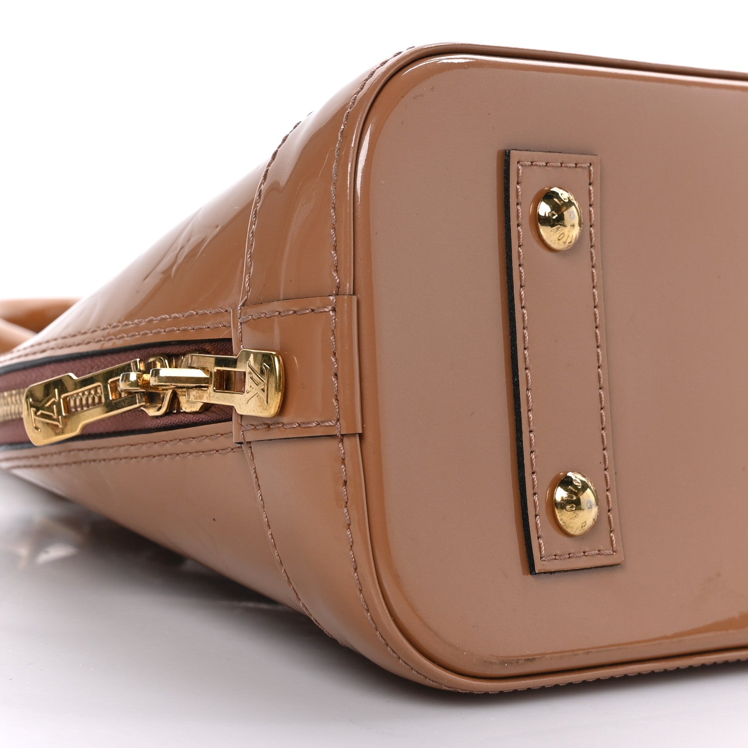 Louis Vuitton Vernis Alma BB Rose Velours 7 of 8