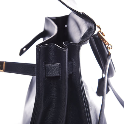 Hermes Courchevel Kelly Retourne 35 Bleu Marine 11 of 44
