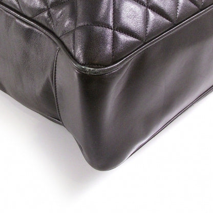 Chanel Lambskin Quilted Weekender Bag Black 6 of 12