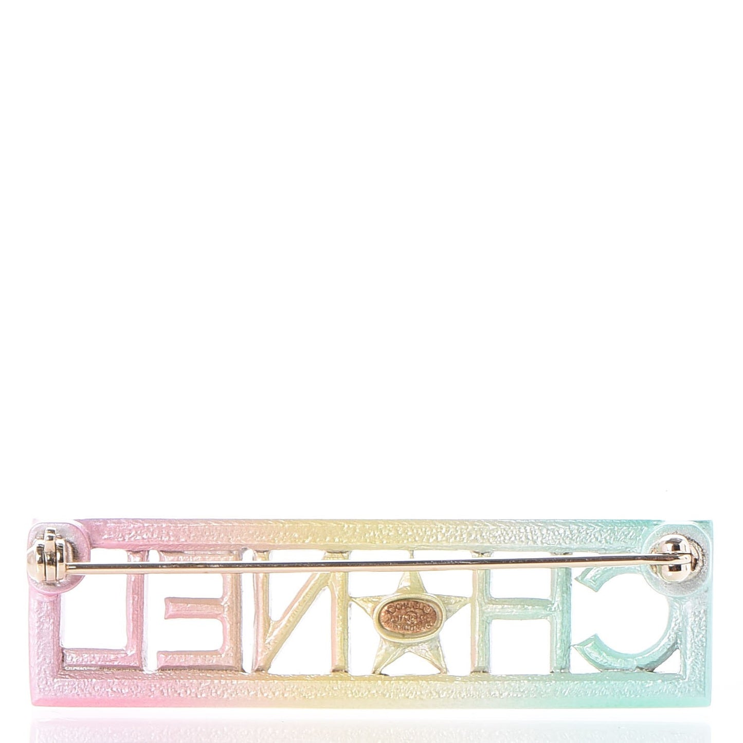 Star Logo Brooch Multicolor