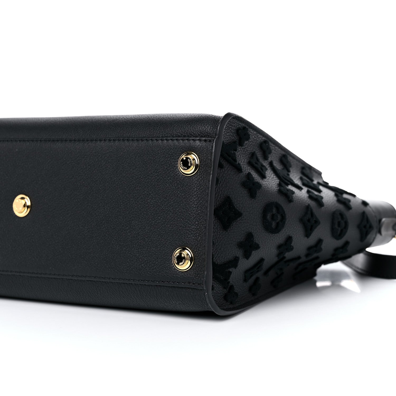 Louis Vuitton Calfskin Monogram Tufting On My Side Black 8 of 8