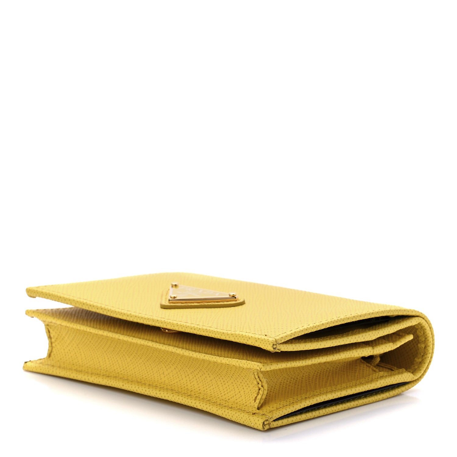 Prada Saffiano Small Wallet Sunny Yellow 8 of 11