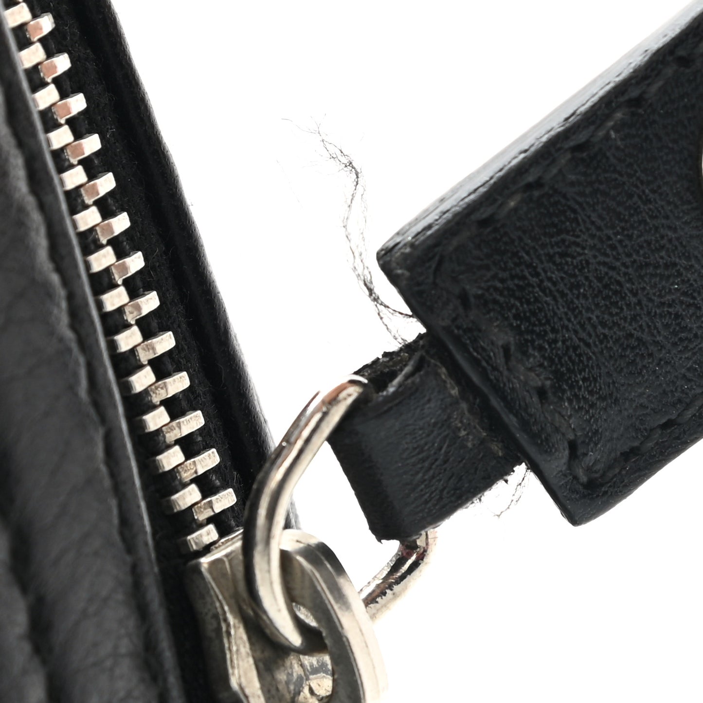 Calfskin Logo Charms Boston Black
