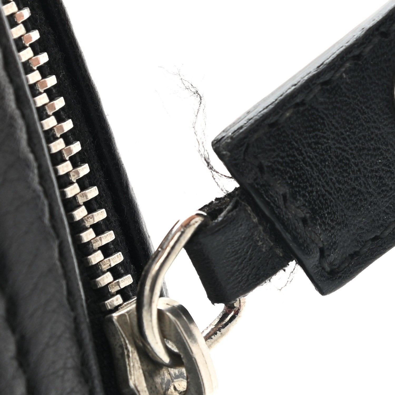 Christian Dior Calfskin Logo Charms Boston Black 10 of 13