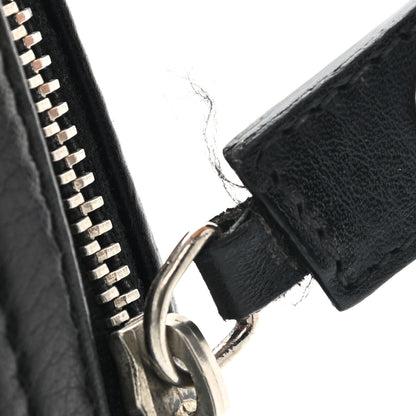 Christian Dior Calfskin Logo Charms Boston Black 10 of 13