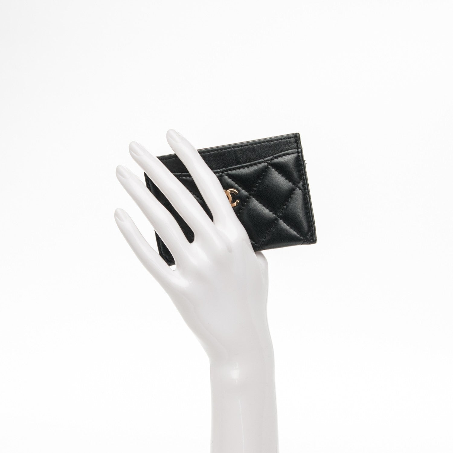 Chanel Lambskin Quilted Card Holder Black 2 of 8