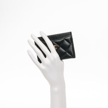 Chanel Lambskin Quilted Card Holder Black 2 of 8